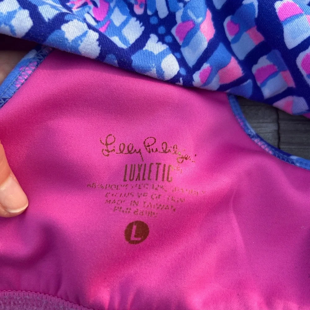 Lilly Pulitzer Luxletic Teegan Sports Bra Large - Picture 5 of 6